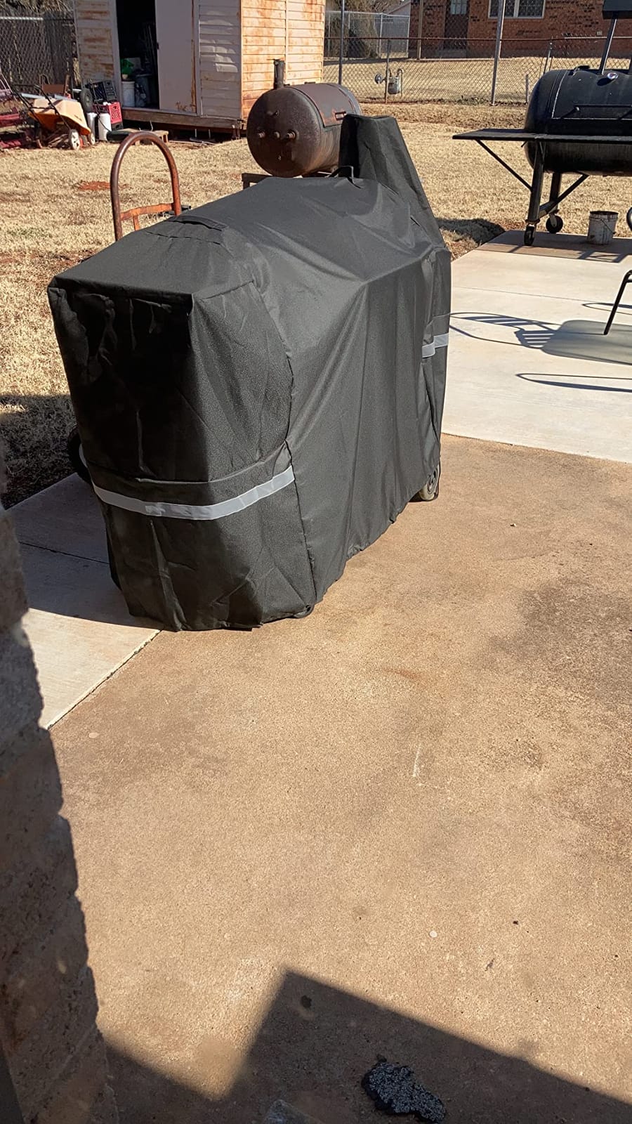 Griddle Cover for Weber Slate 36 Inch Flat Top Griddle Accessories Heavy Duty 600D Waterproof Grill Cover with Windproof Straps customer photo 1