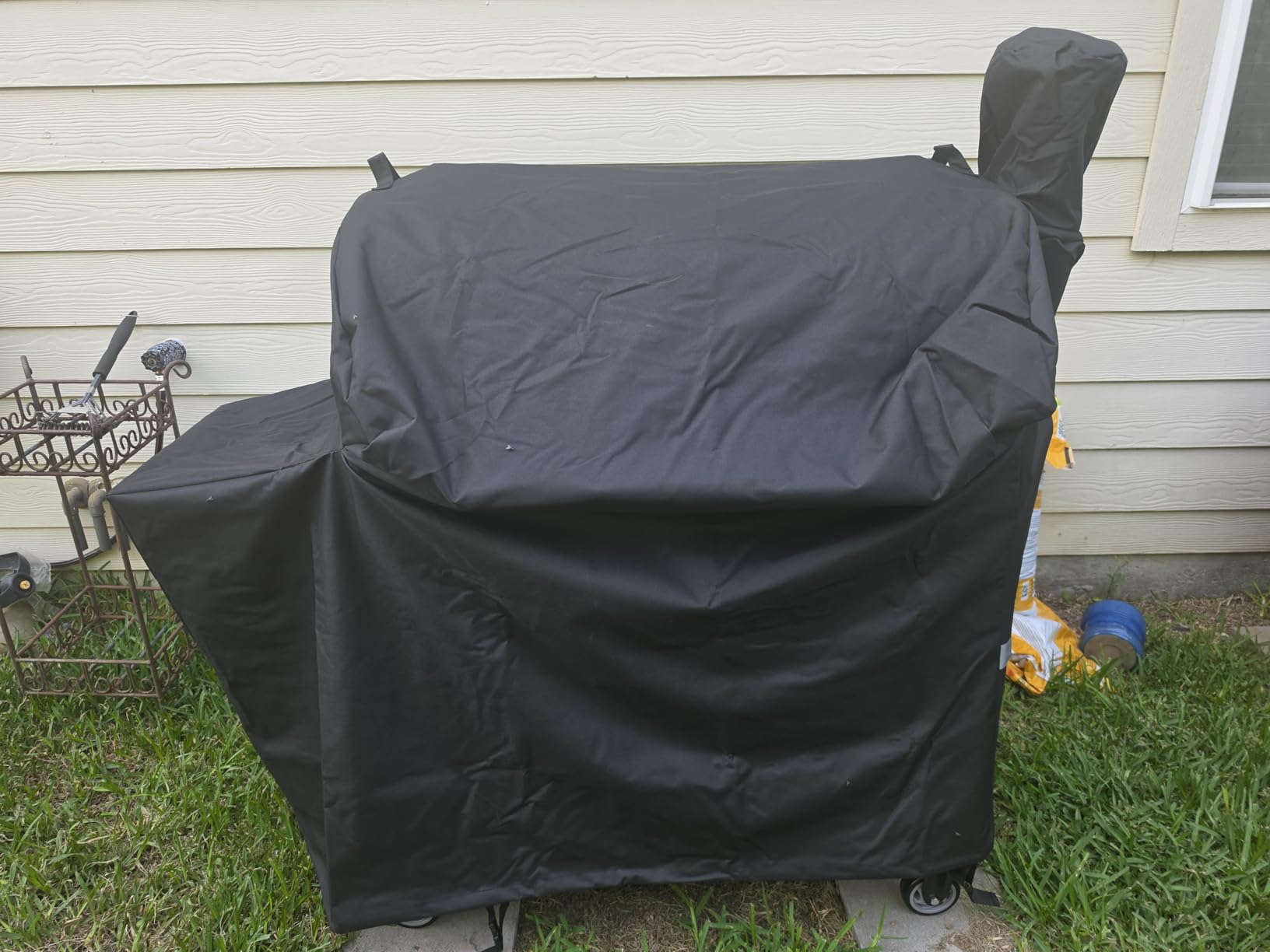 Griddle Cover for Weber Slate 36 Inch Flat Top Griddle Accessories Heavy Duty 600D Waterproof Grill Cover with Windproof Straps customer photo 2