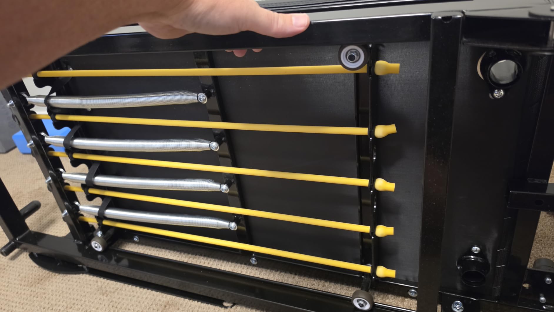 Pilates Reformer for Home Use, Dual Resistance System for All Level | Foldable Pilates Machine Springs + Latex Resistance Adjustable Foot Bar customer photo 1