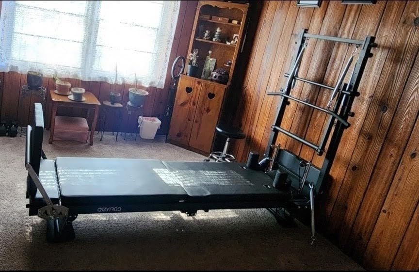 Pilates Reformer for Home Use, Dual Resistance System for All Level | Foldable Pilates Machine Springs + Latex Resistance Adjustable Foot Bar customer photo 2