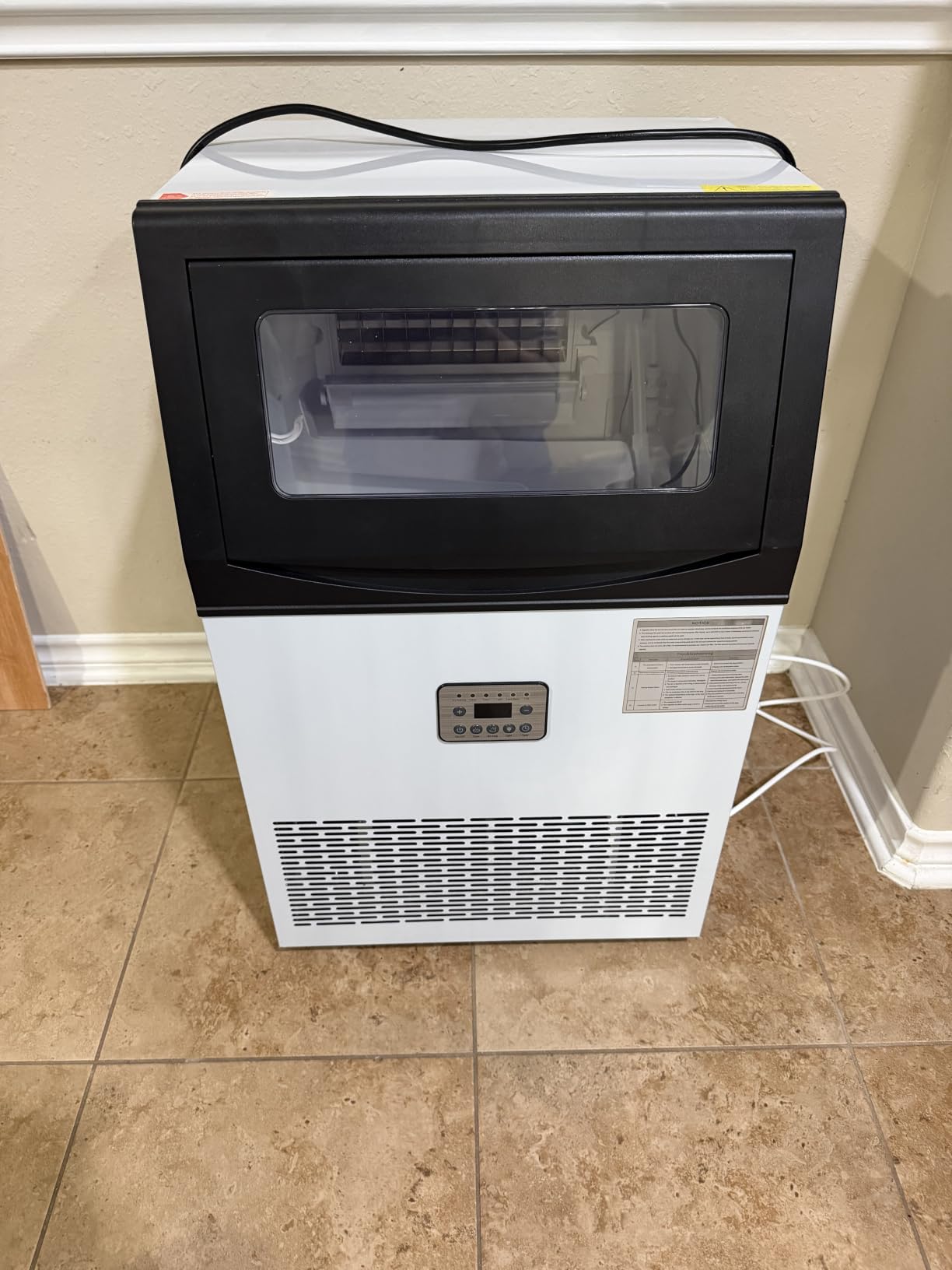 Mountman Commercial Ice Maker, 150lbs/24H, 50 Cubes in 14 Mins, Stainless Steel Ice Machine with 50lbs Storage Capacity, Self-Cleaning, Water Filter, Under Counter/Freestanding Ice Maker for Cafe, Home customer photo 2
