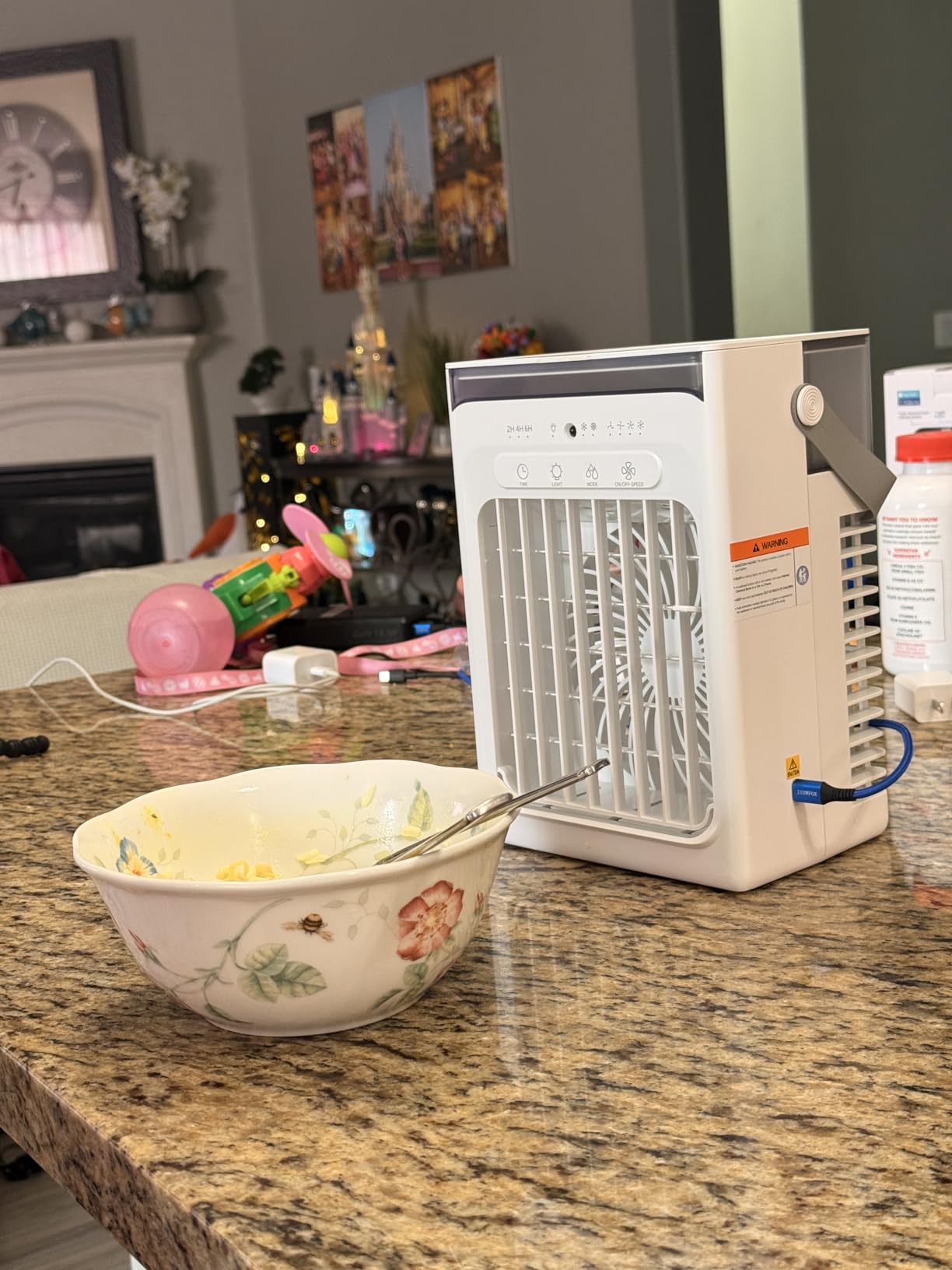 2026 Upgrade 4-in-1 Portable Air Conditioner, Mini Evaporative Cooler | 2 Mist Modes, 4 Wind Speeds, 1100 ML Water Tank, 2/4/6H Timer, Remote/Touch Control Cooling Fan for Home Office Car customer photo 2