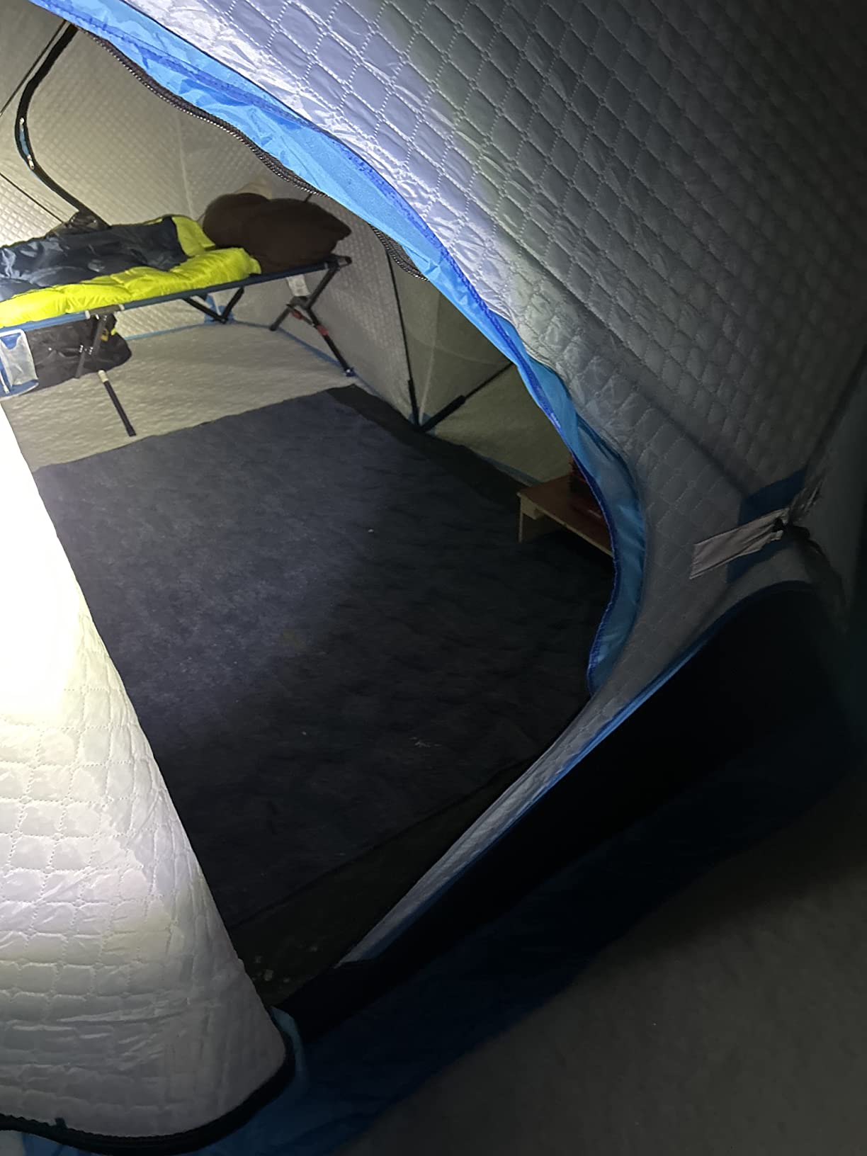 Outsunny 2/4/8 Person Pop-up Insulated Ice Fishing Tent customer photo 2