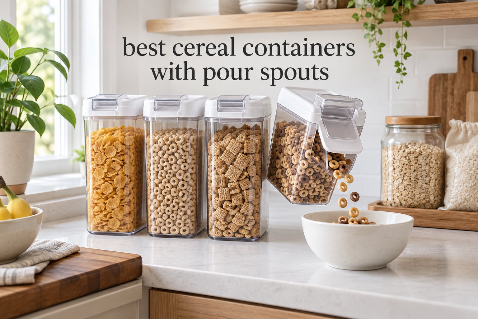 best cereal containers with pour spouts