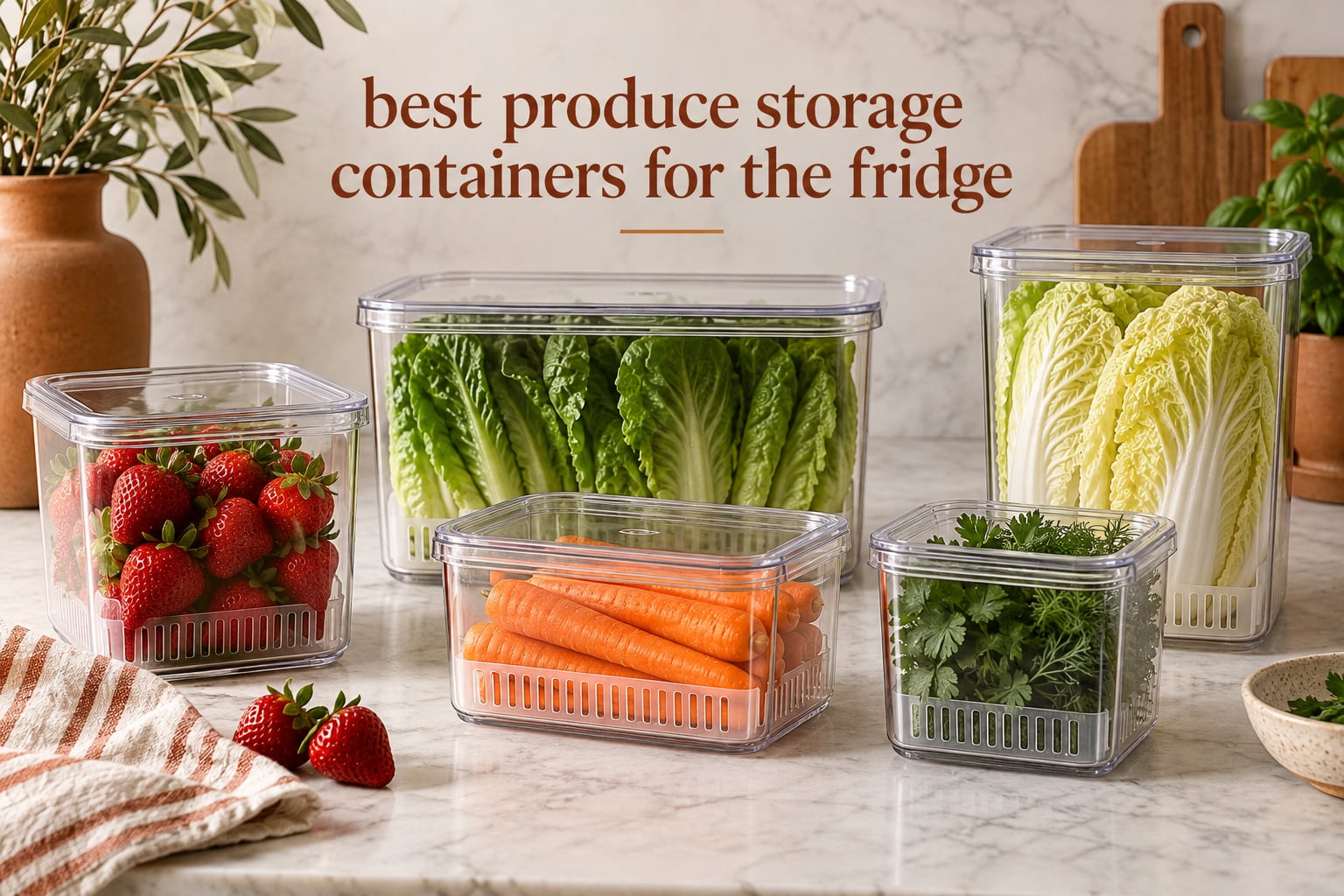 best produce storage containers for the fridge