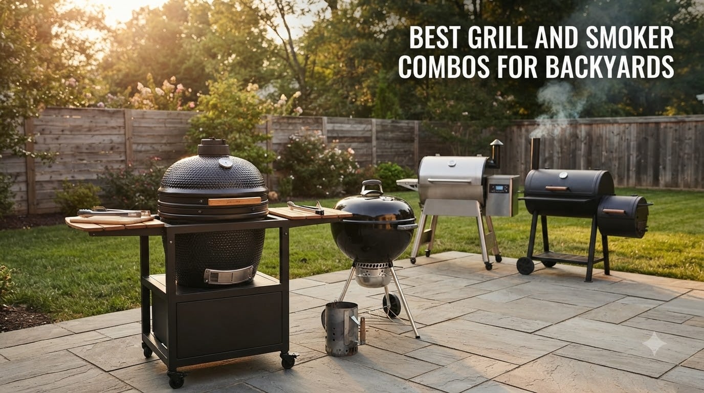 best grill and smoker combos for backyards