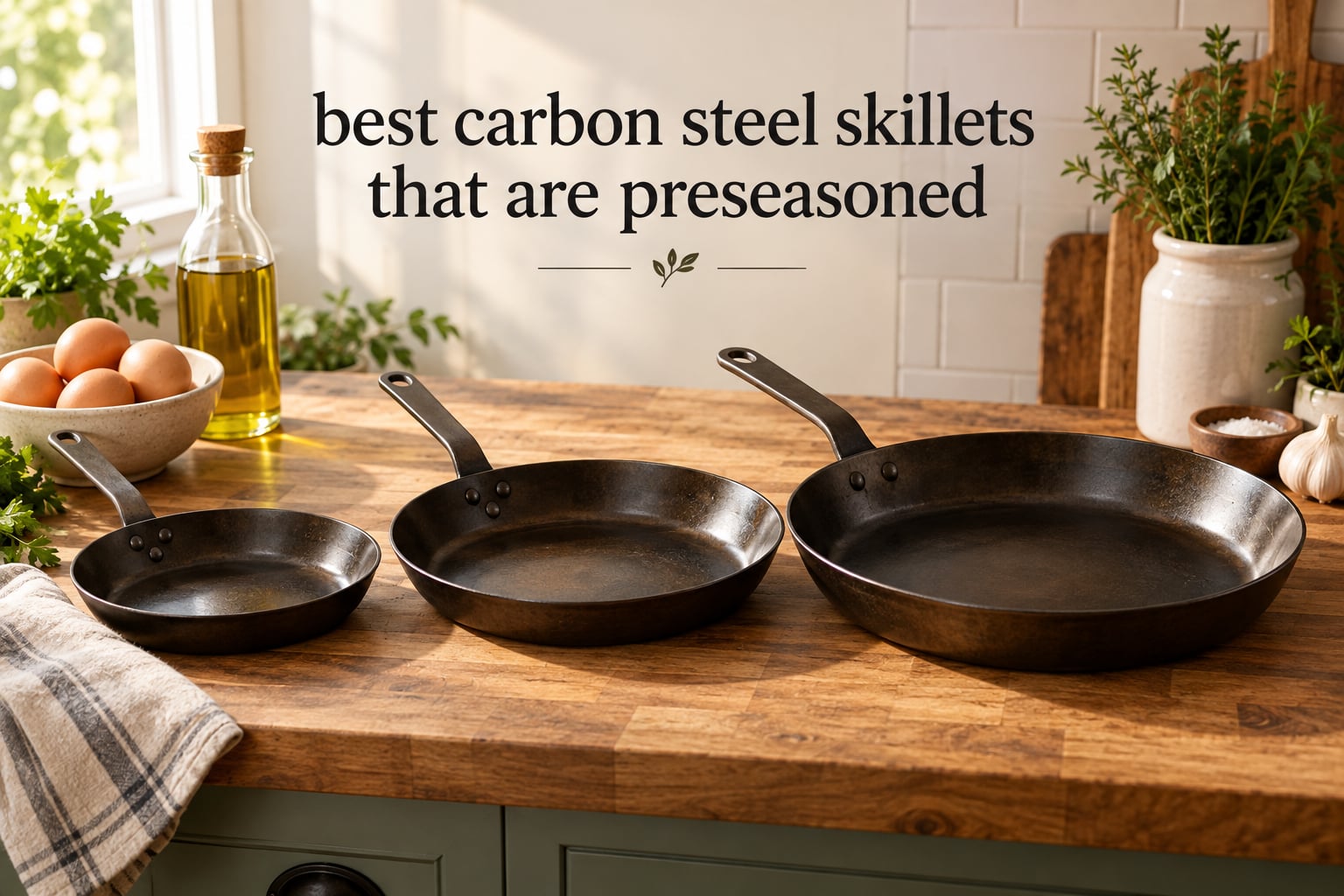 best carbon steel skillets that are preseasoned