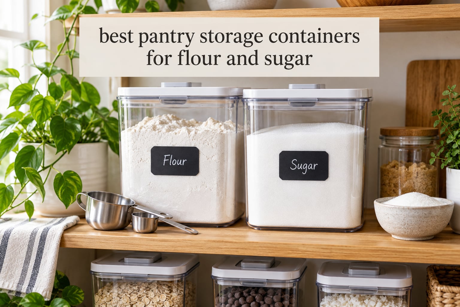 best pantry storage containers for flour and sugar