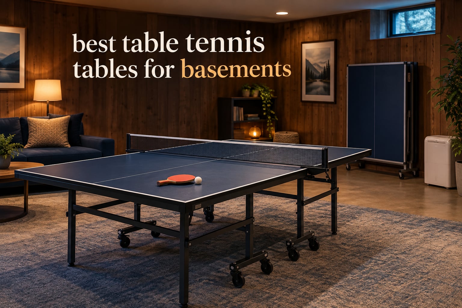 best table tennis tables for basements