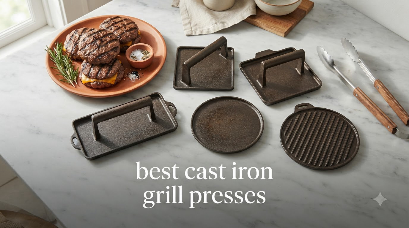 best cast iron grill presses