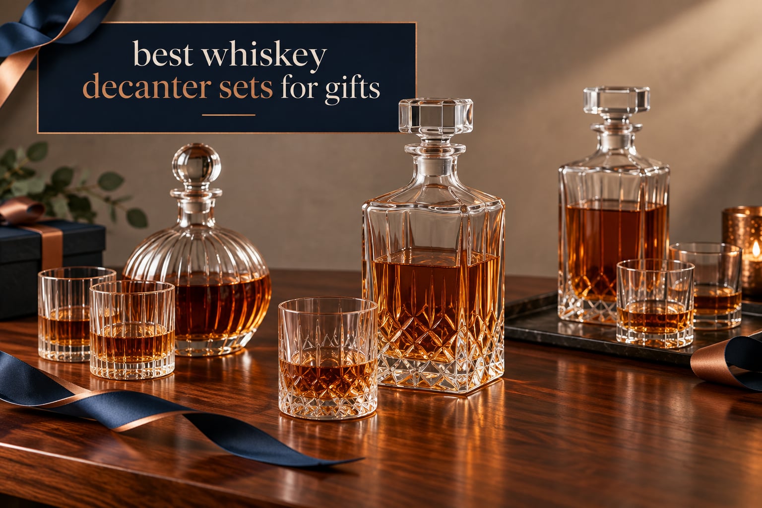 best whiskey decanter sets for gifts