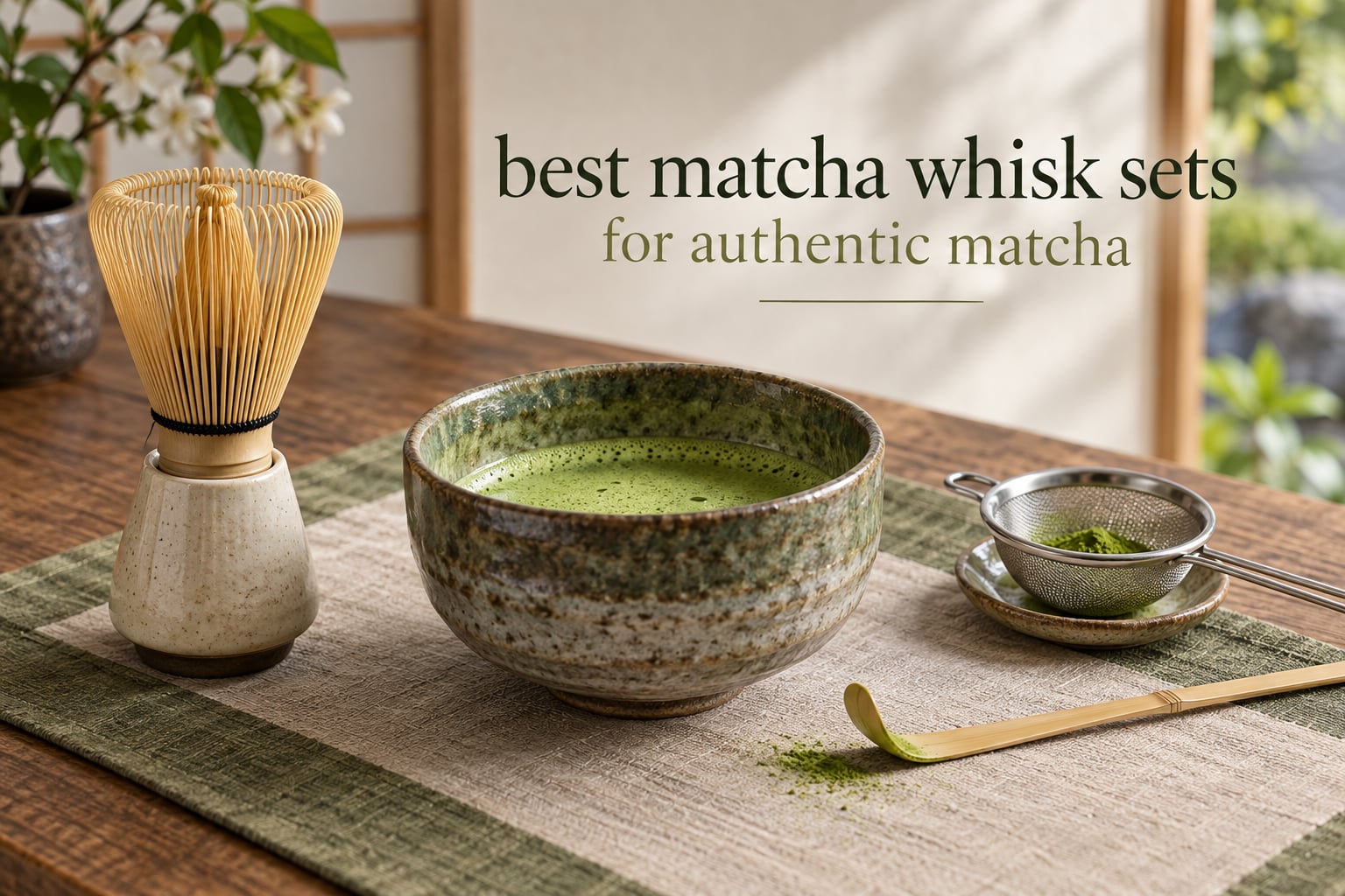 best matcha whisk sets for authentic matcha