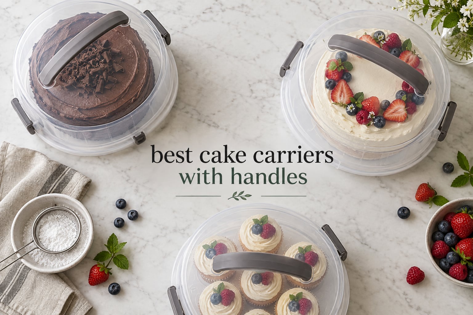 best cake carriers with handles