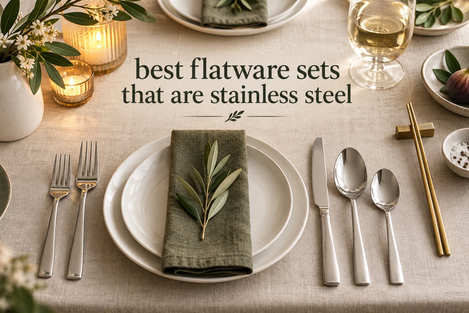 best flatware sets that are stainless steel