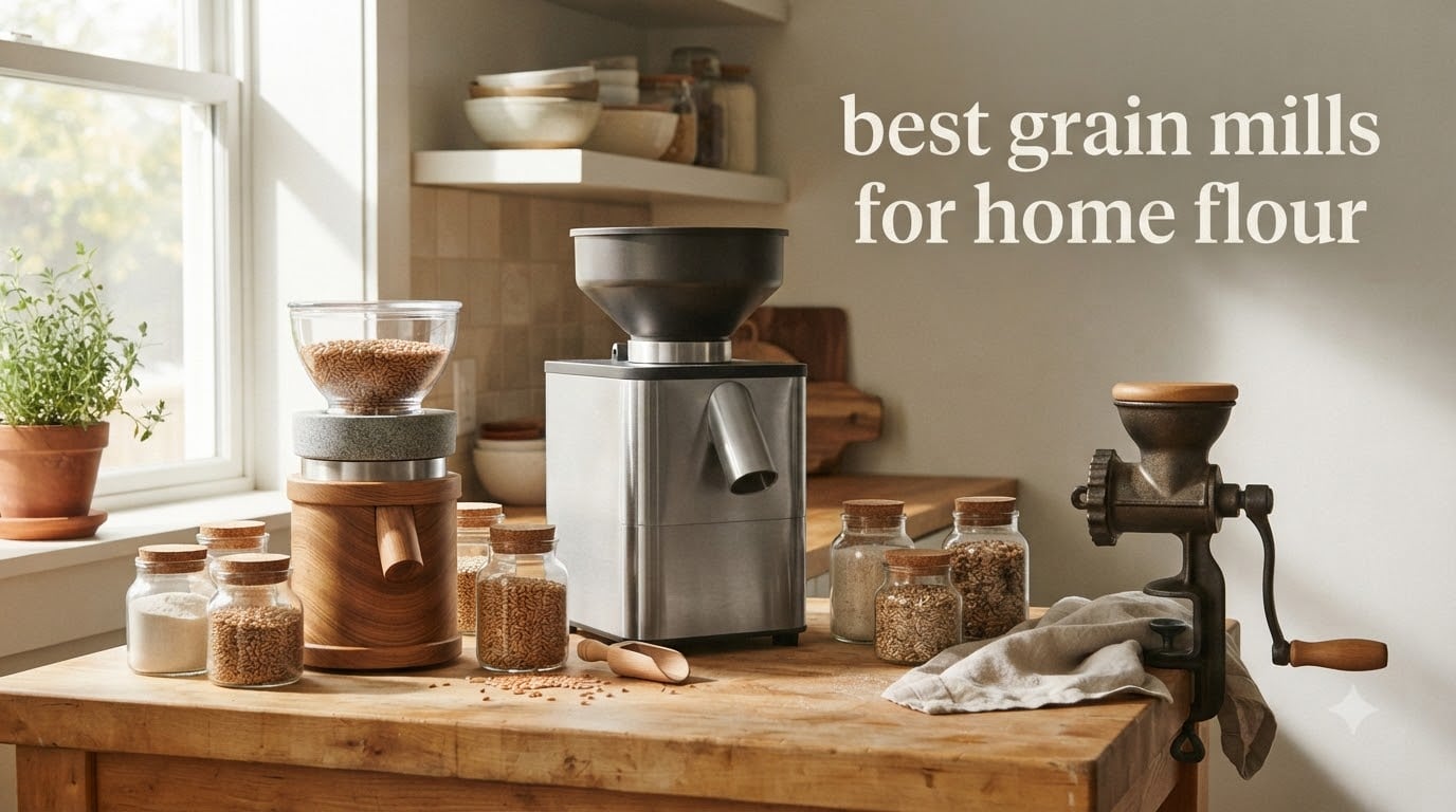 best grain mills for home flour