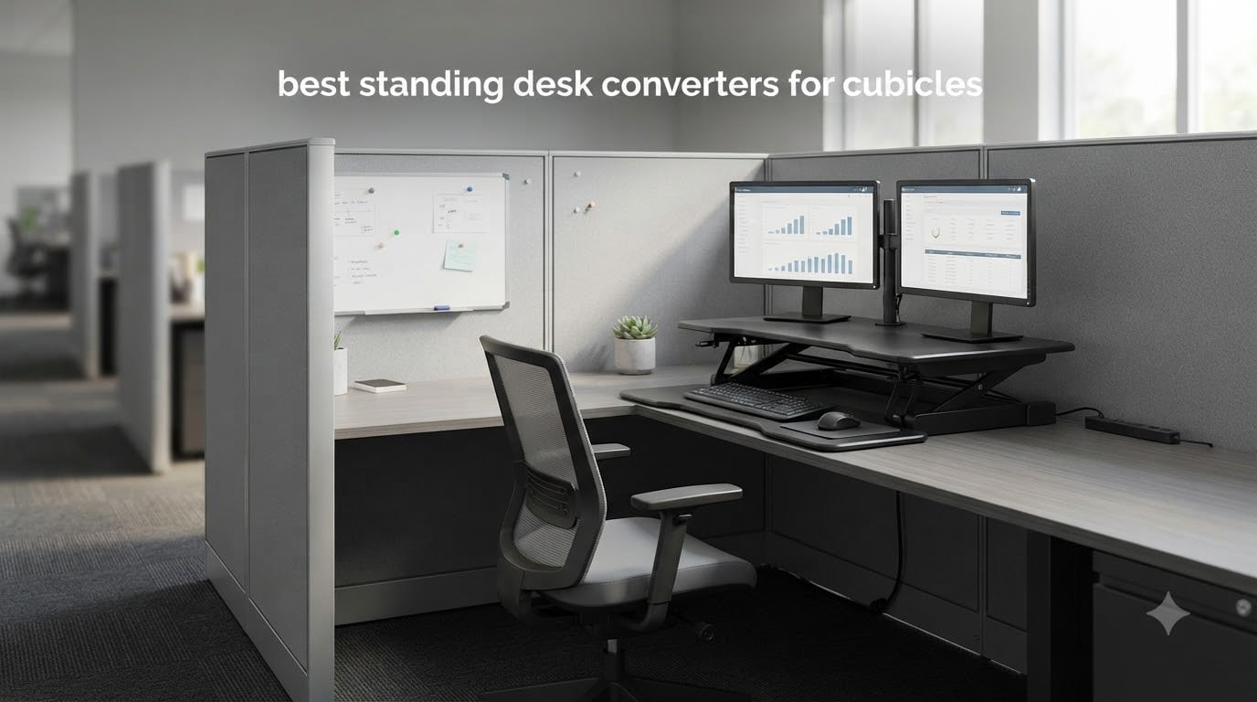 best standing desk converters for cubicles