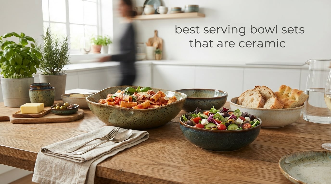 best serving bowl sets that are ceramic