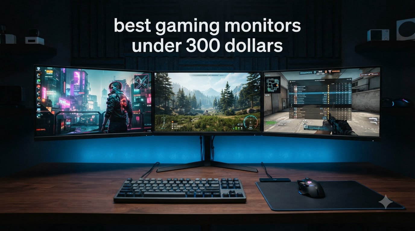 best gaming monitors under 300 dollars