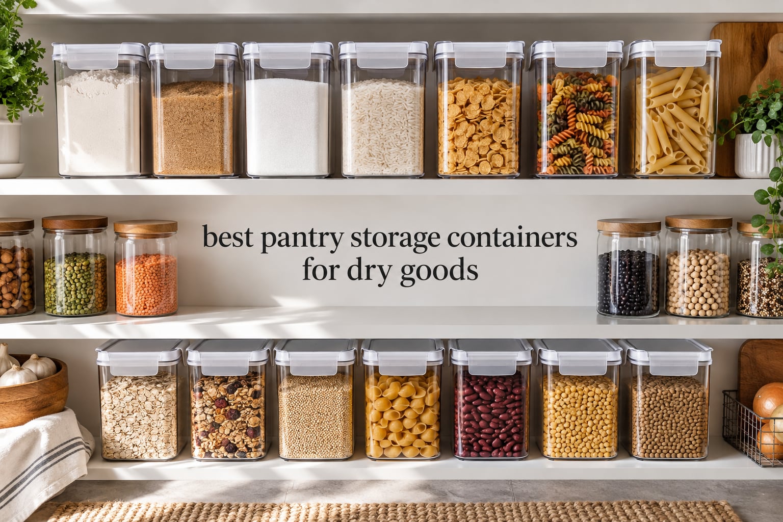 best pantry storage containers for dry goods