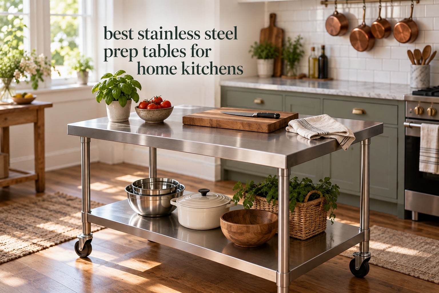 best stainless steel prep tables for home kitchens