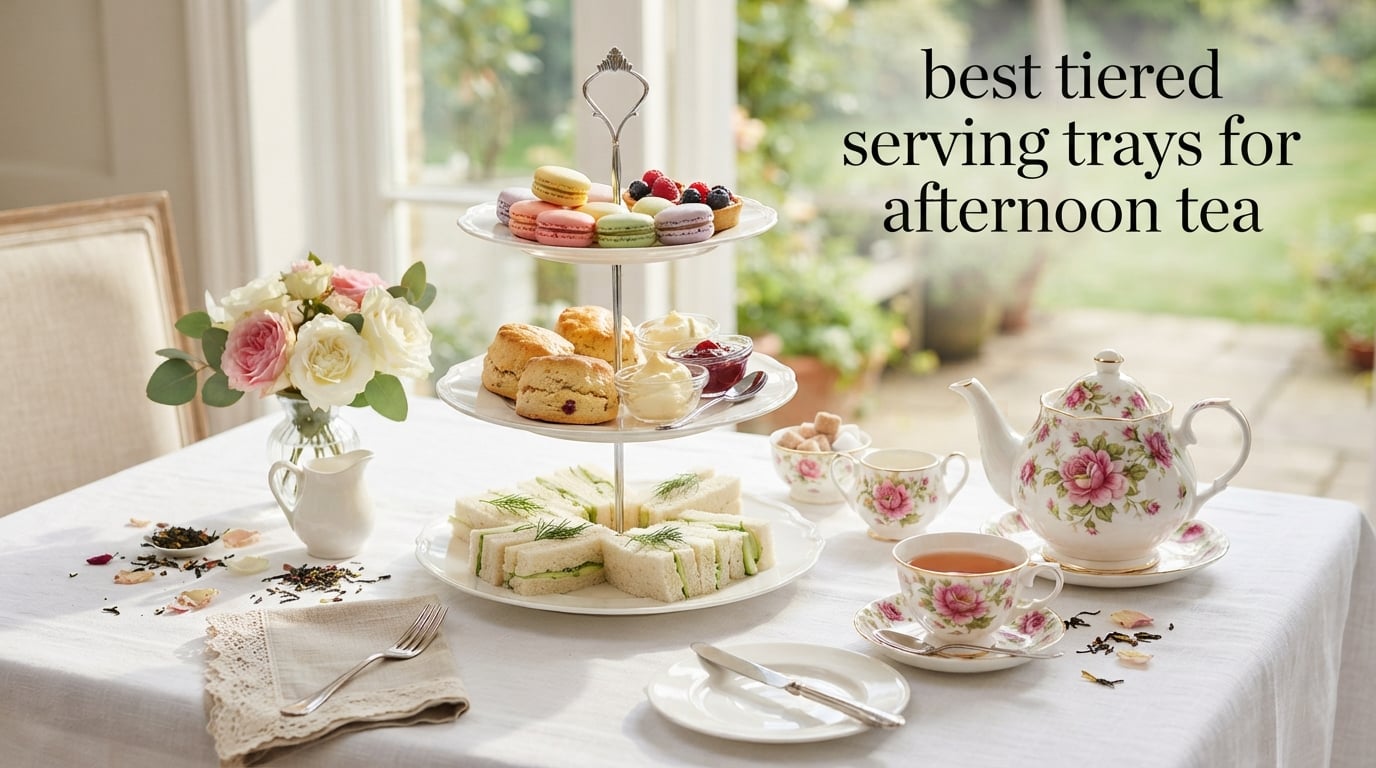 best tiered serving trays for afternoon tea