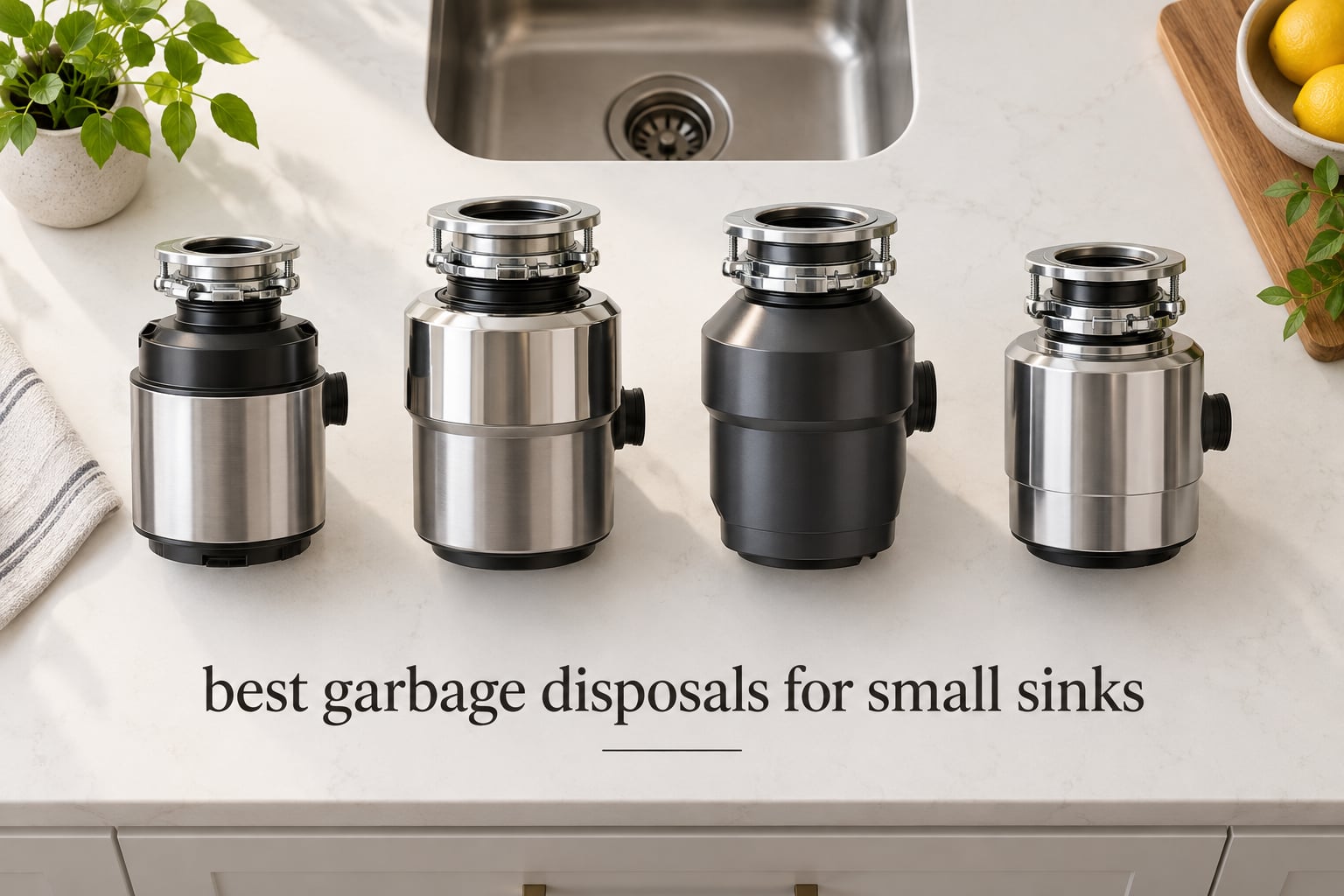 best garbage disposals for small sinks