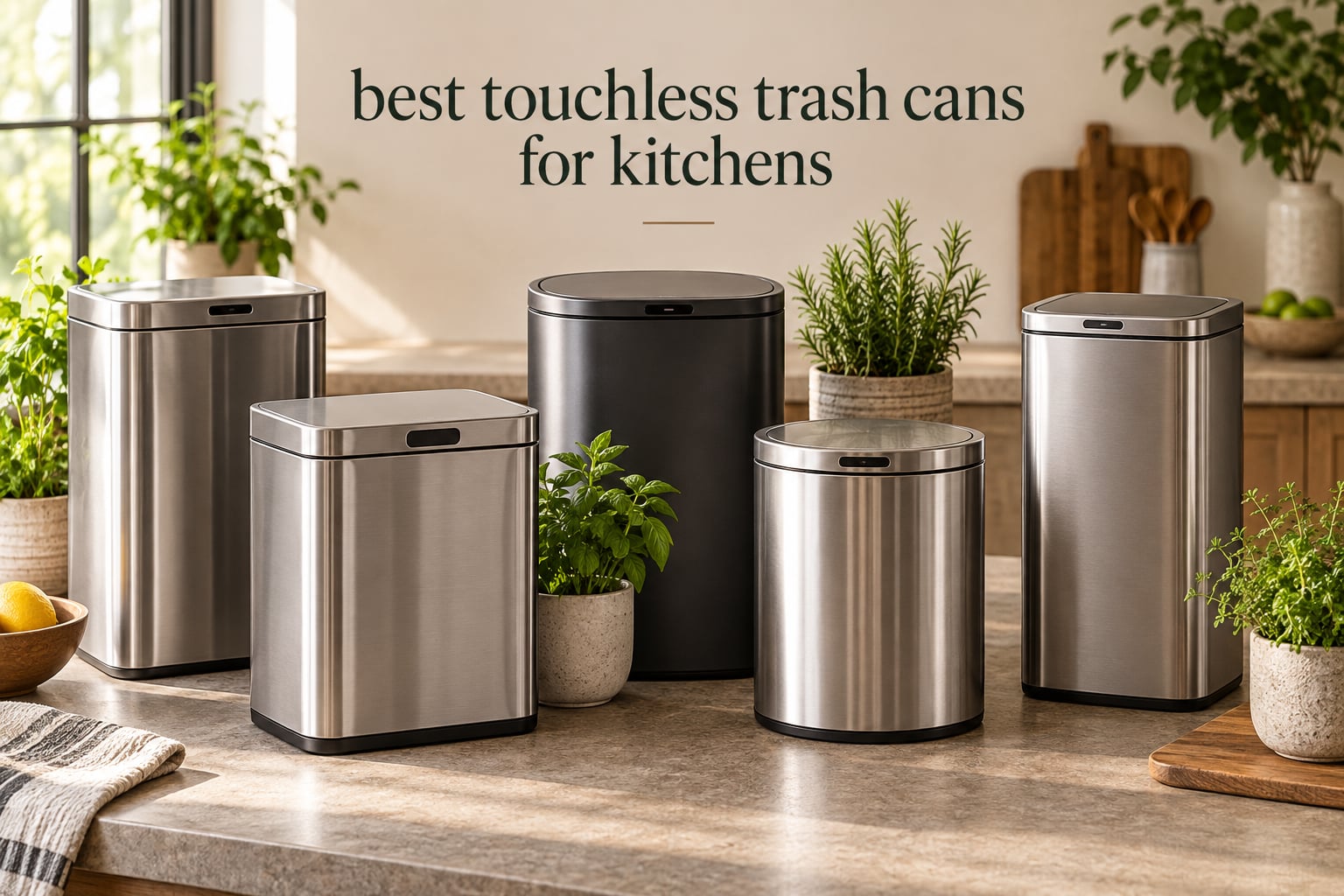 best touchless trash cans for kitchens