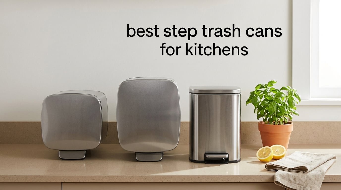 best step trash cans for kitchens
