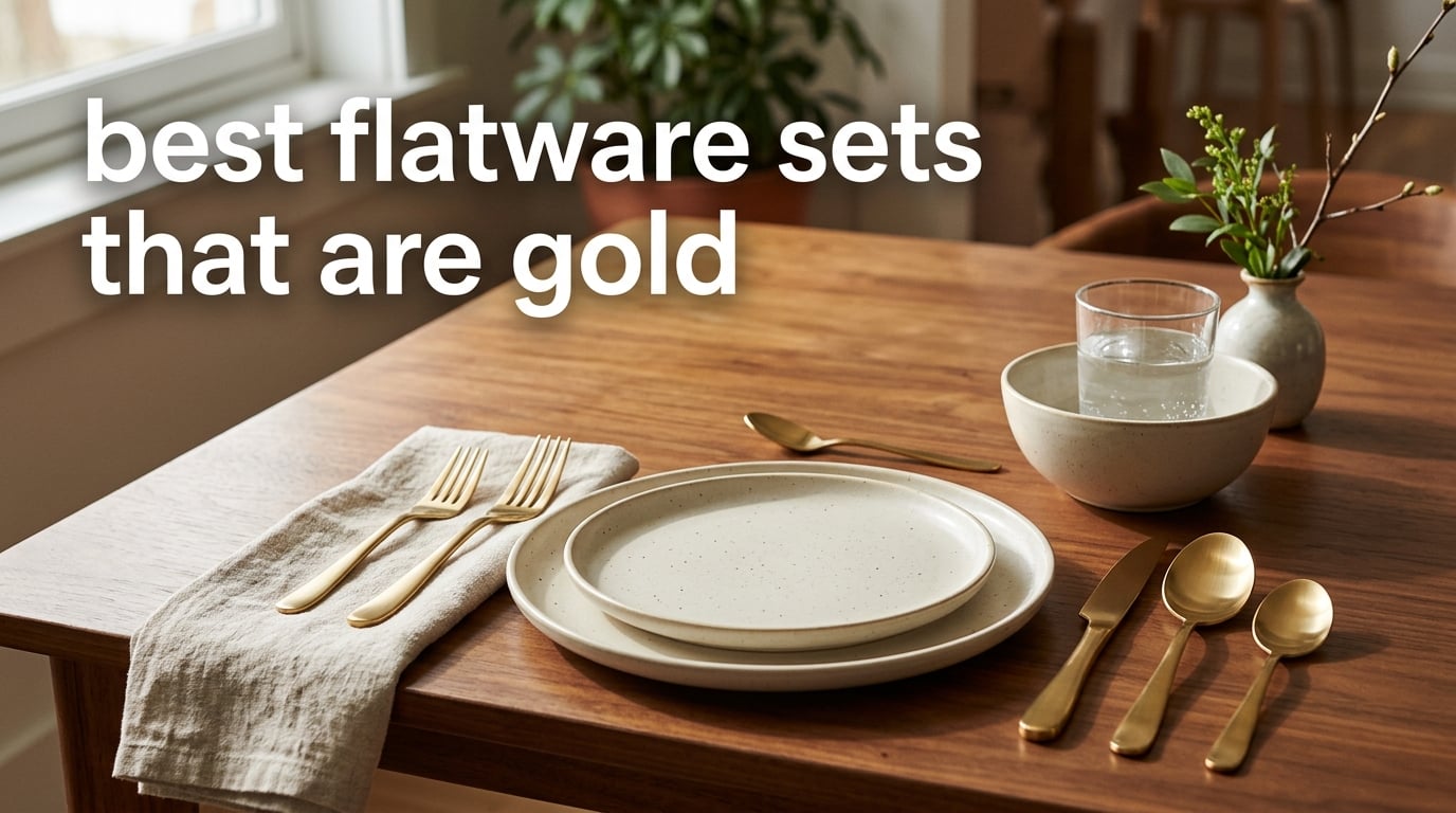 best flatware sets that are gold