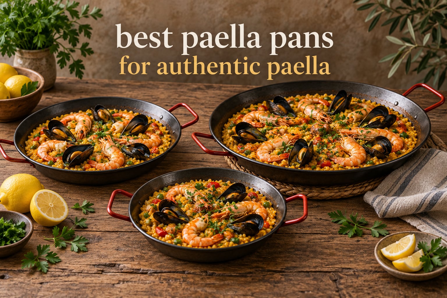 best paella pans for authentic paella