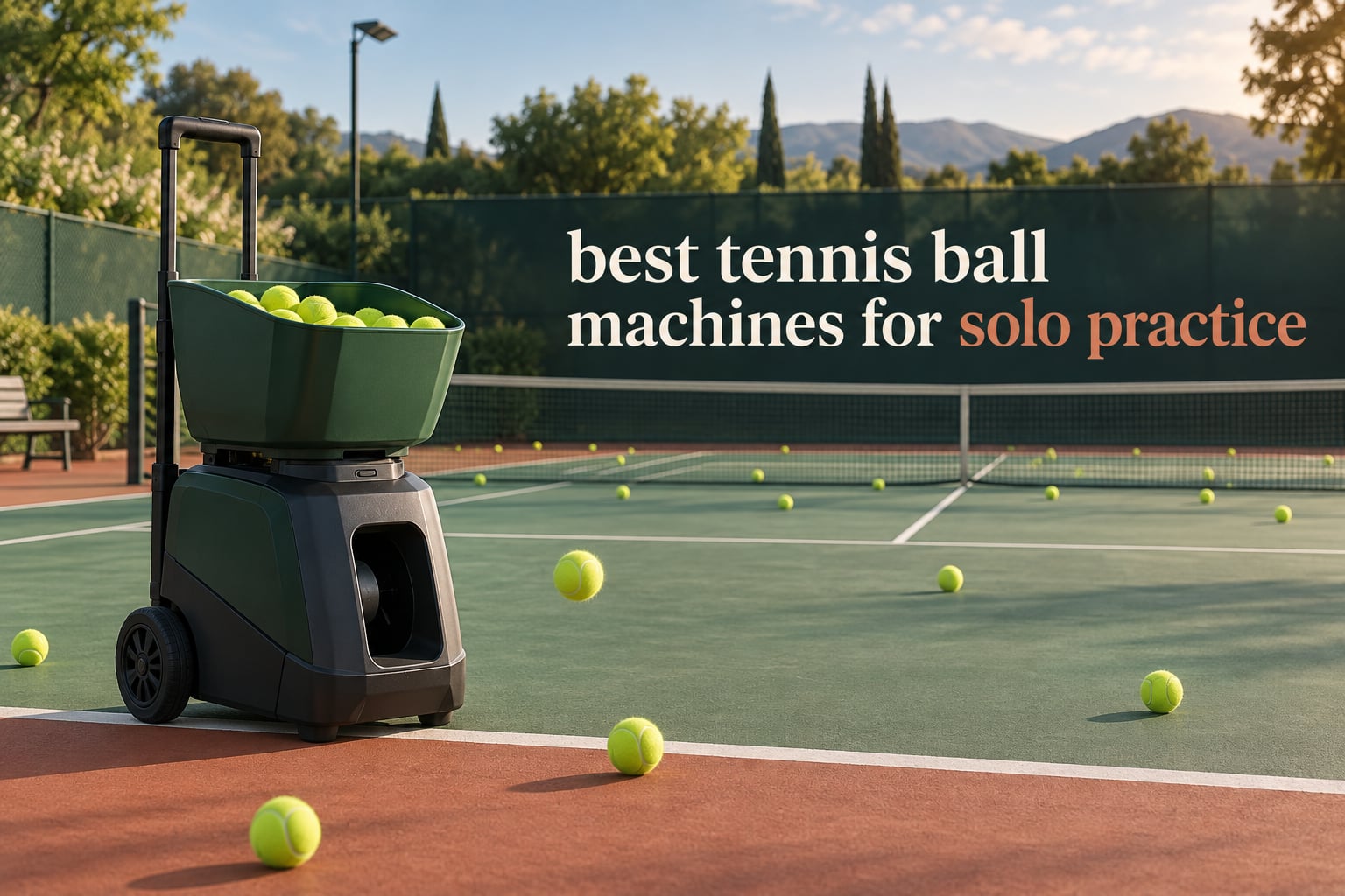 best tennis ball machines for solo practice