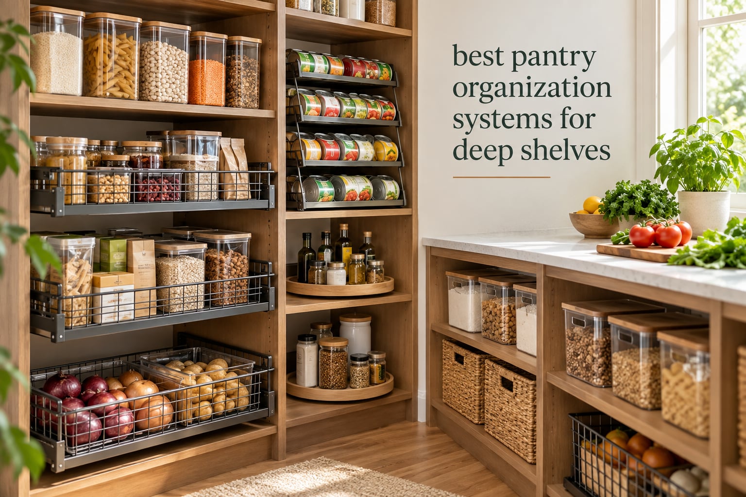 best pantry organization systems for deep shelves
