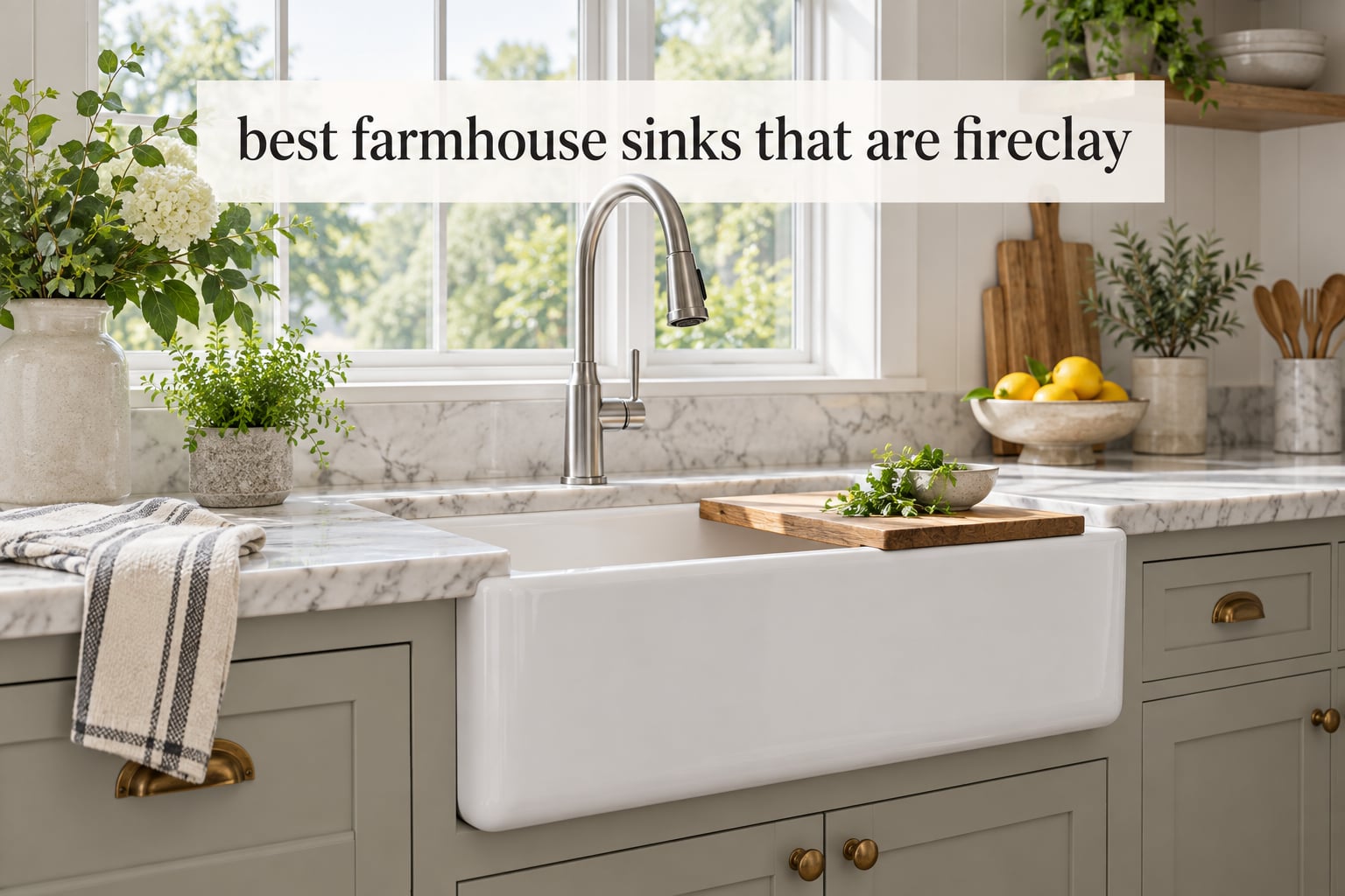 best farmhouse sinks that are fireclay