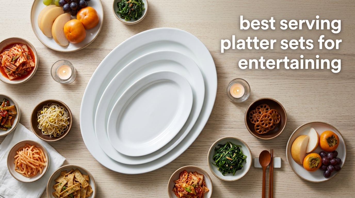 best serving platter sets for entertaining
