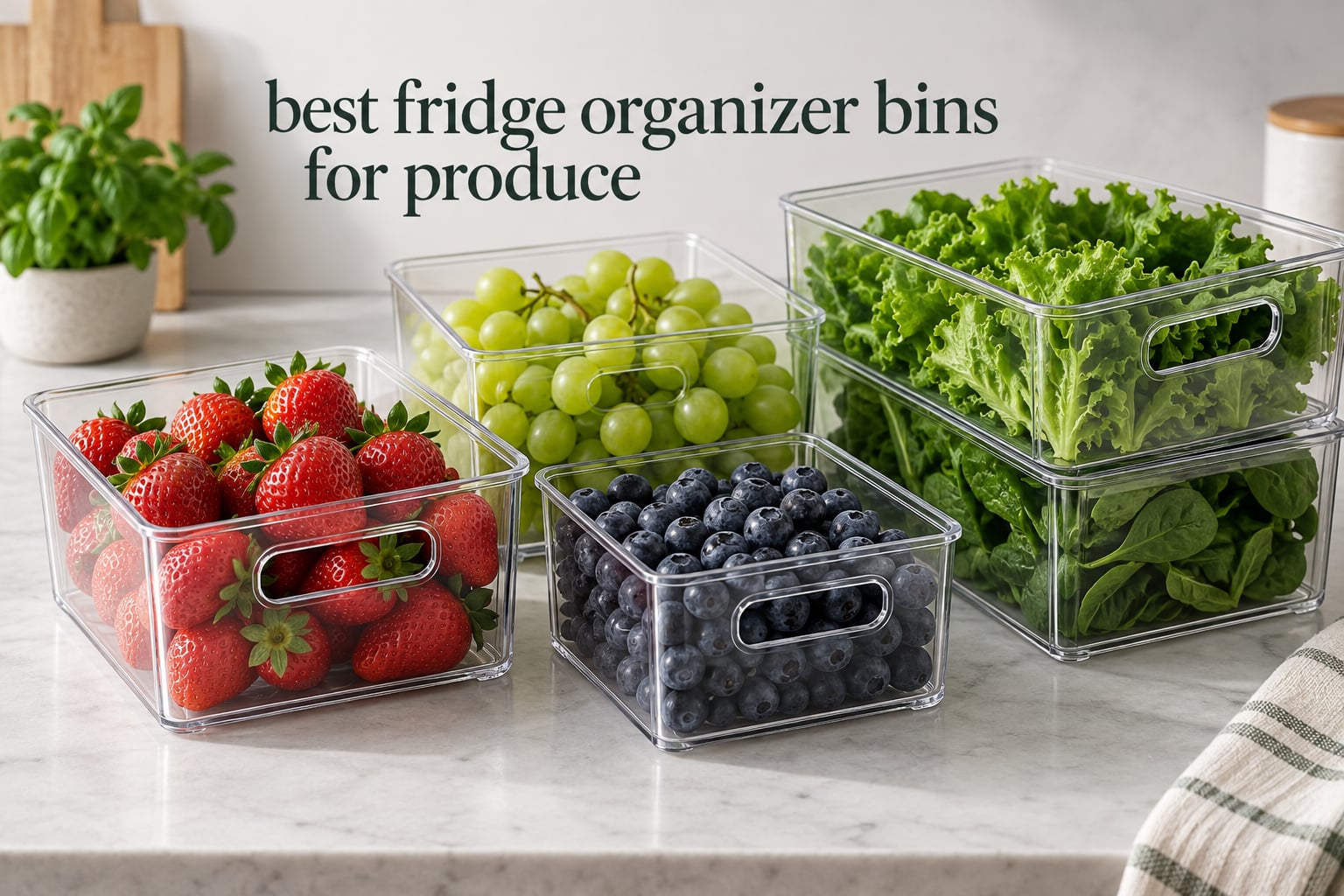 best fridge organizer bins for produce