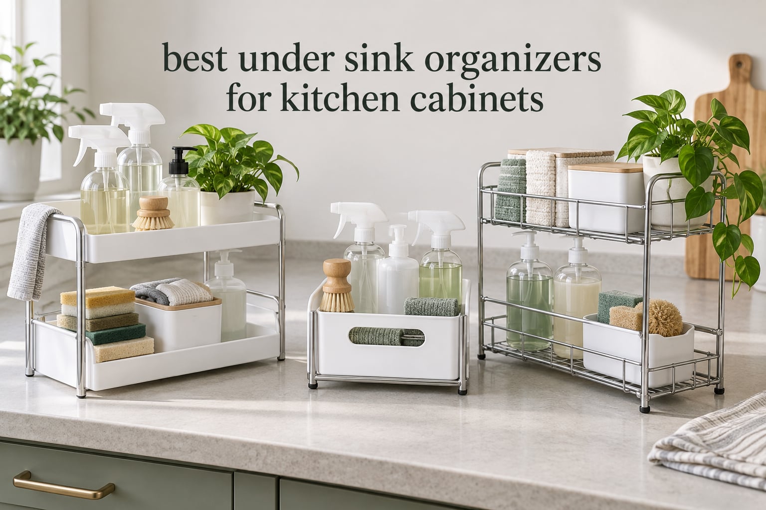 best under sink organizers for kitchen cabinets