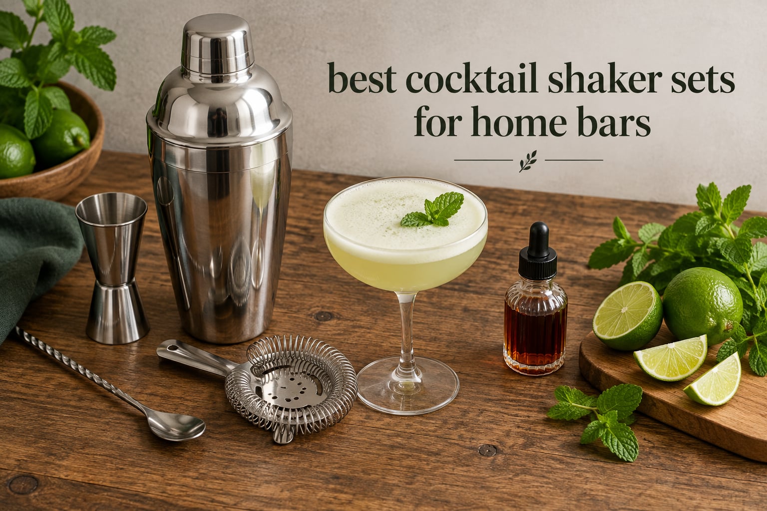 best cocktail shaker sets for home bars