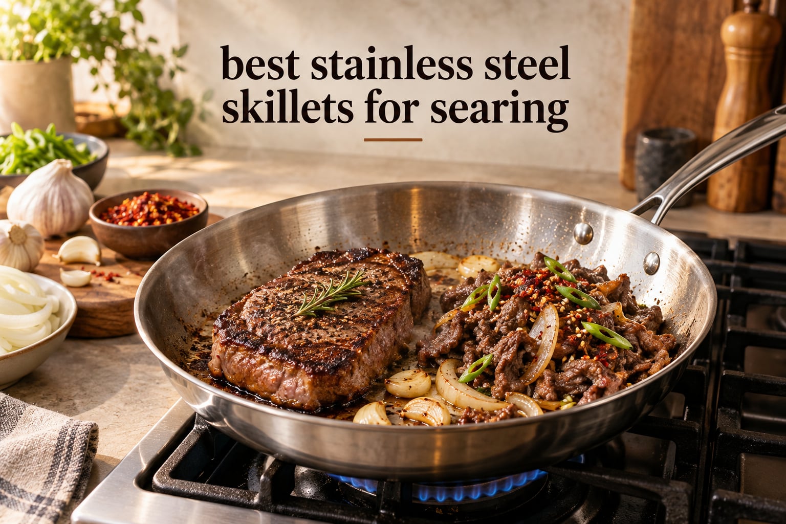 best stainless steel skillets for searing