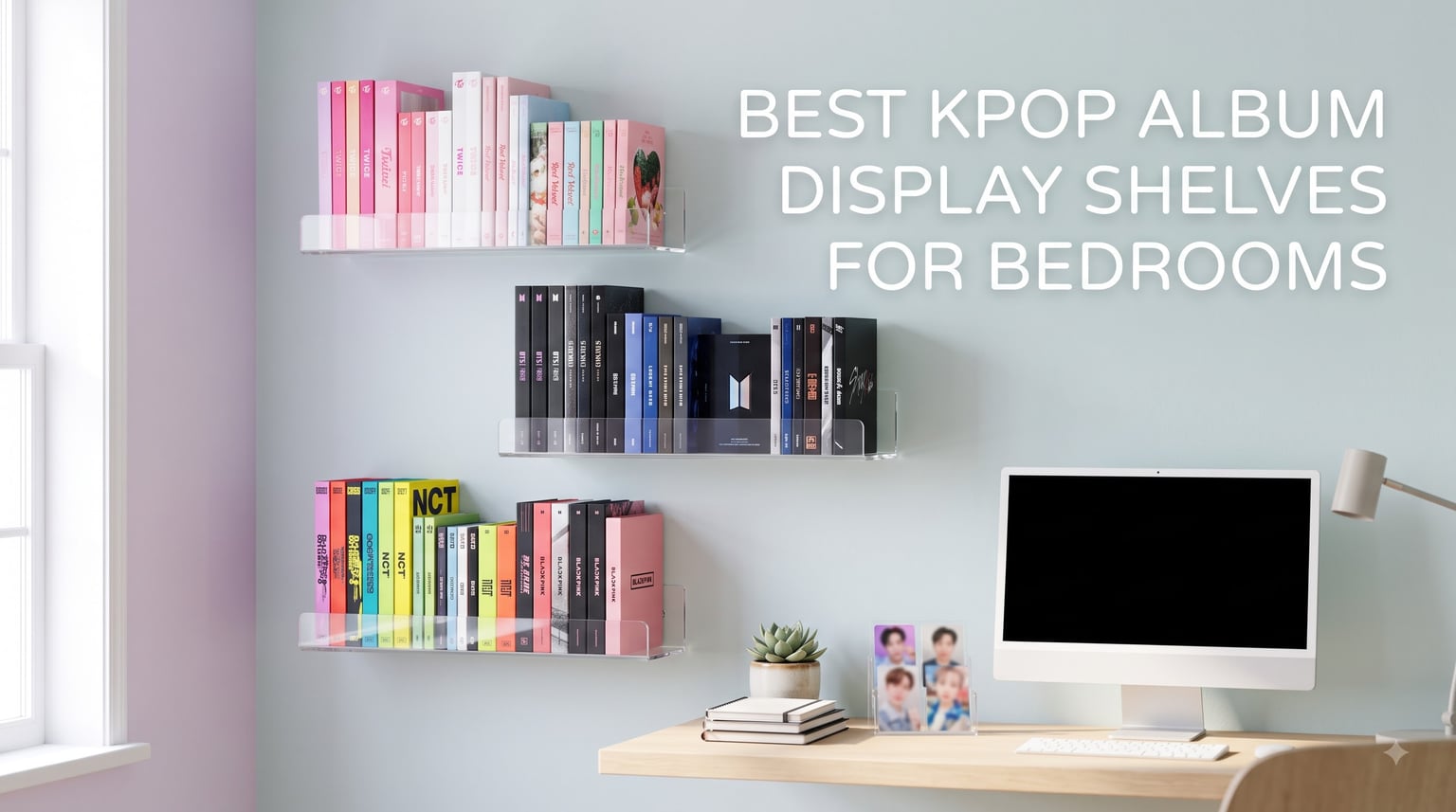 best kpop album display shelves for bedrooms
