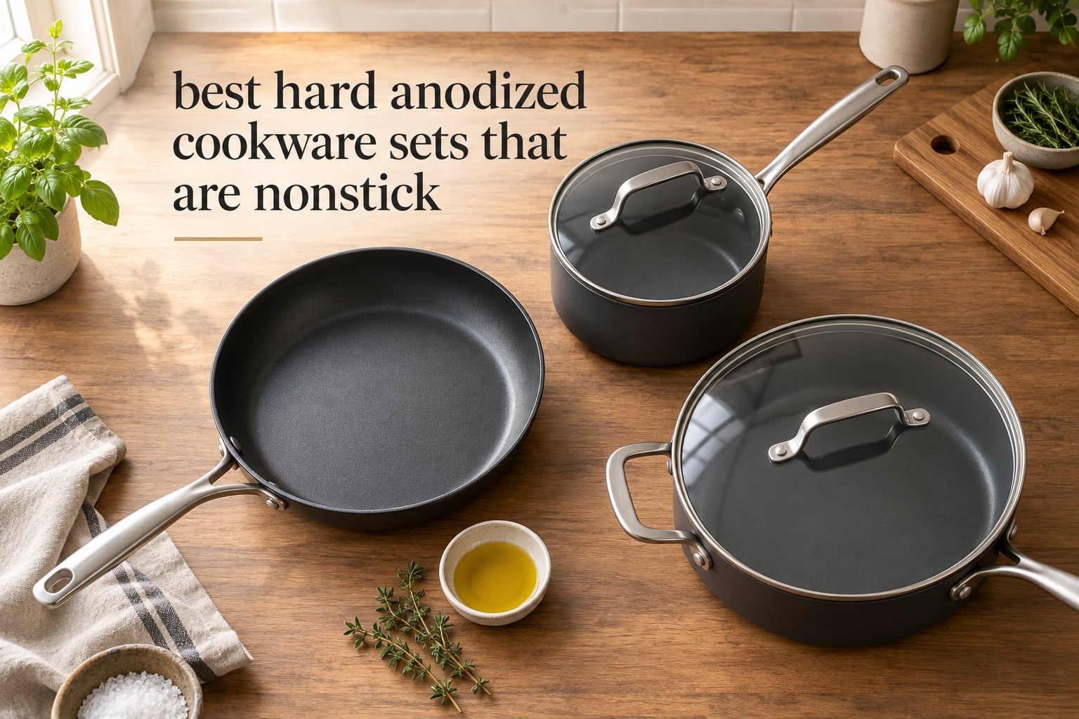 best hard anodized cookware sets that are nonstick