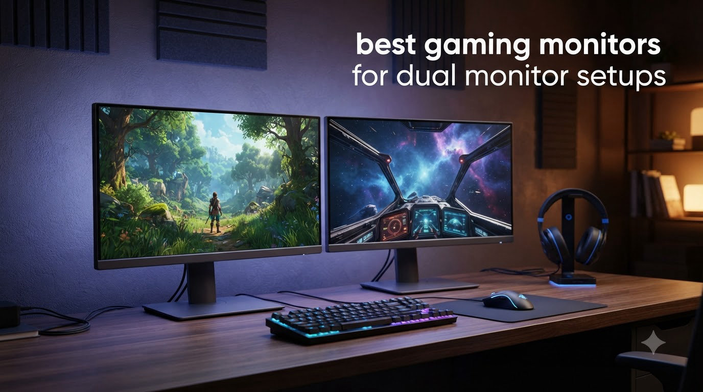 best gaming monitors for dual monitor setups
