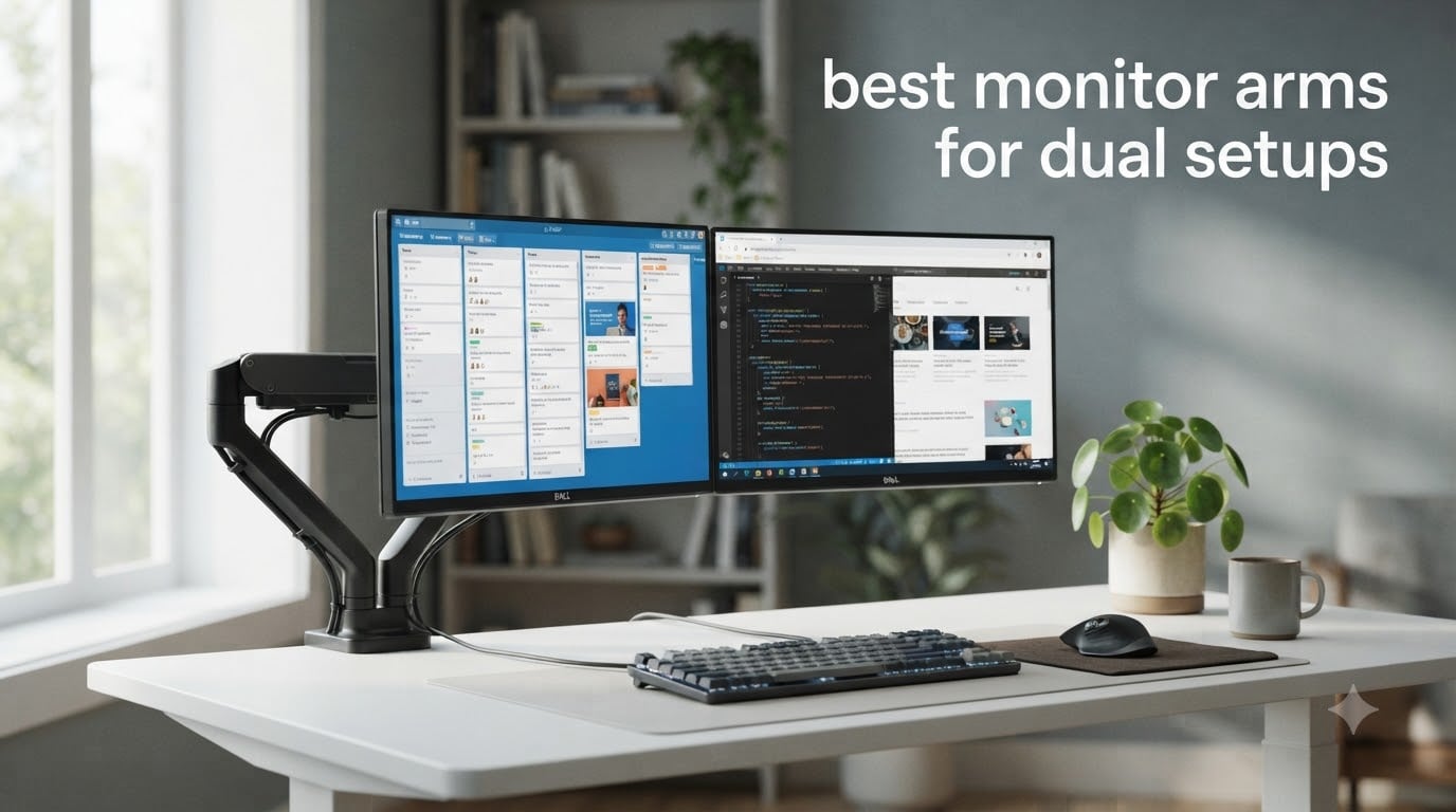 best monitor arms for dual setups