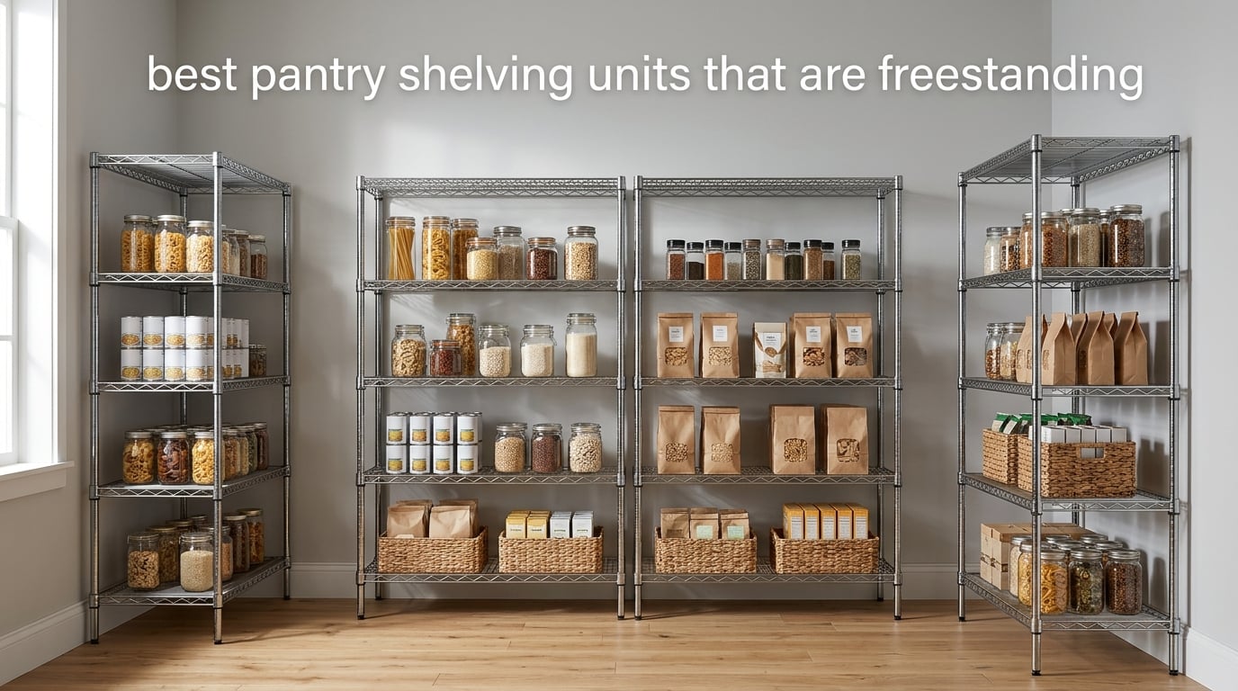 best pantry shelving units that are freestanding