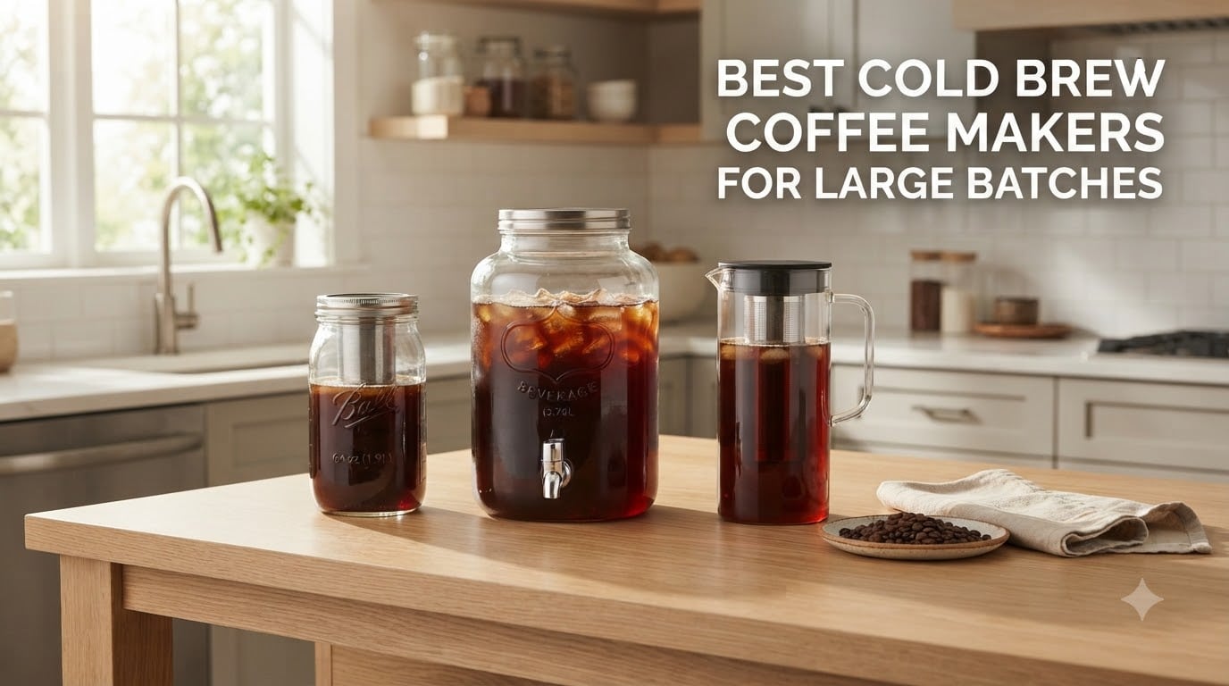 best cold brew coffee makers for large batches