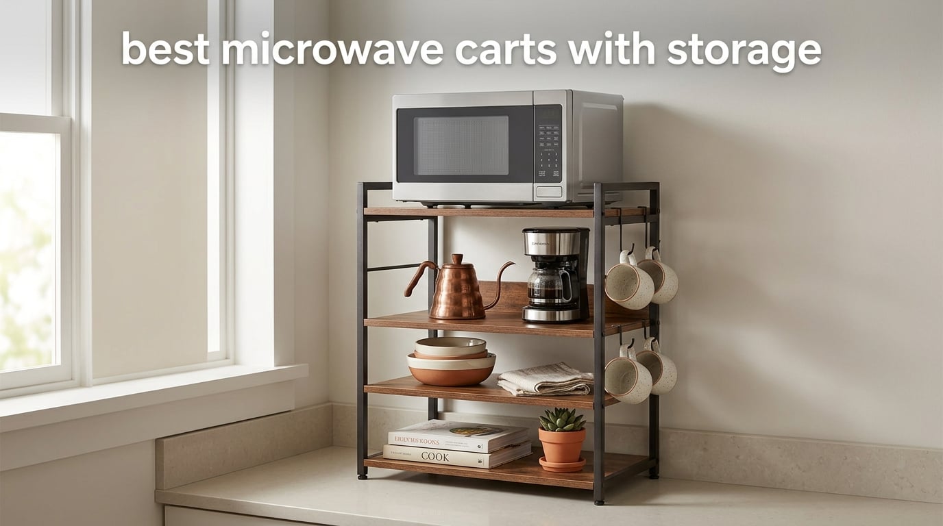 best microwave carts with storage