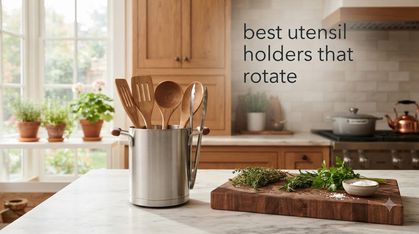 best utensil holders that rotate