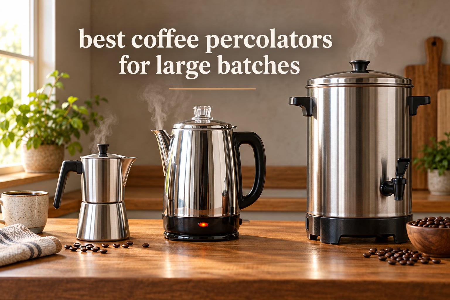best coffee percolators for large batches