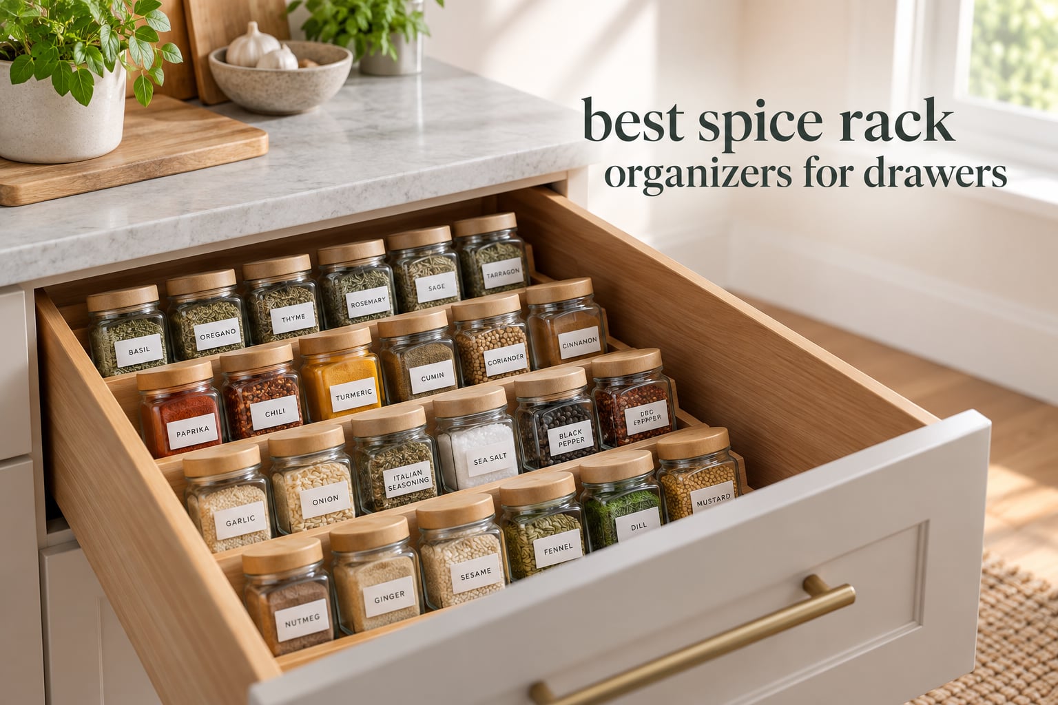 best spice rack organizers for drawers