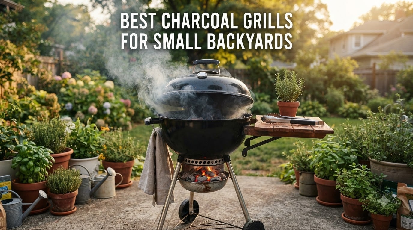 best charcoal grills for small backyards