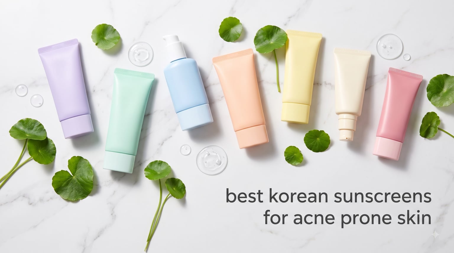 best korean sunscreens for acne prone skin